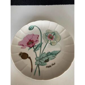 Herbal poppy seed flower plate